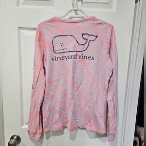 Vineyard Vines Tie-Dye Pink Long Sleeve Tee